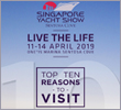 Ten reasons not to miss Singapore Yacht Show 2019