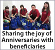 Sharing the joy of Anniversaries with beneficiaries